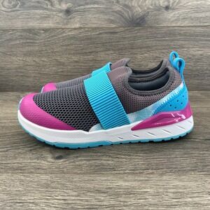 DSG Pace Casual Slip-on Athletic Sneakers Shoes Youth Girls Size 4 Dark Gray